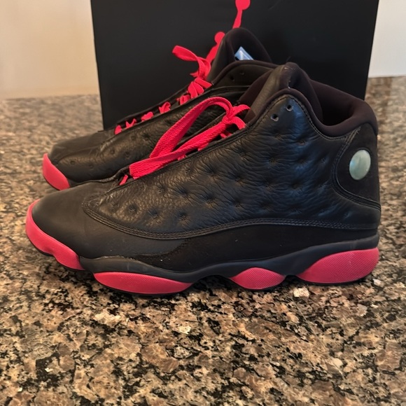 Air Jordan retro 13 Dirty bred Red black cat playoffs Sneakers EUC 10.5 - Picture 5 of 17